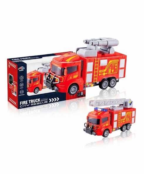 Tűzoltó autó fény és hanghatásokkal