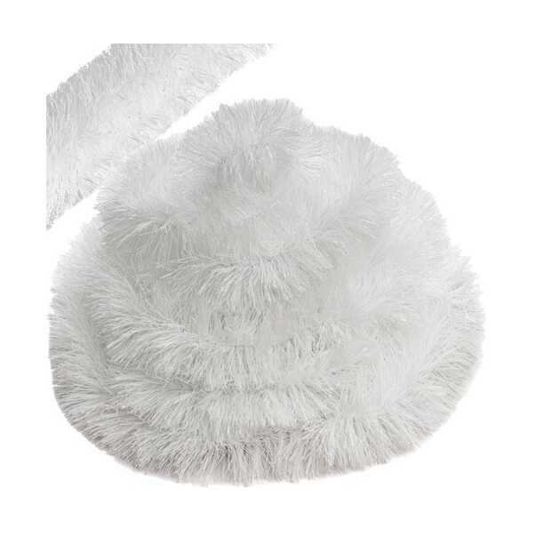 Karácsonyi Hófehér Girland boa fehér színben 2 méter 10 cm