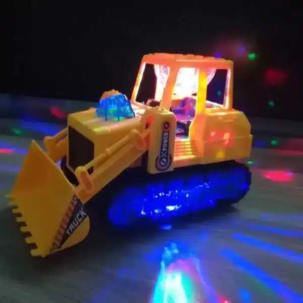 Lánctalpas zenélő markoló , beépített discogömbbel