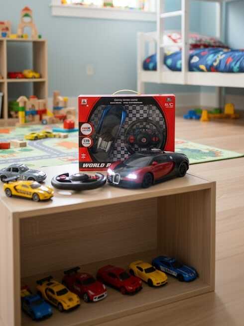 Távirányítós játék autó ,kormánnyal