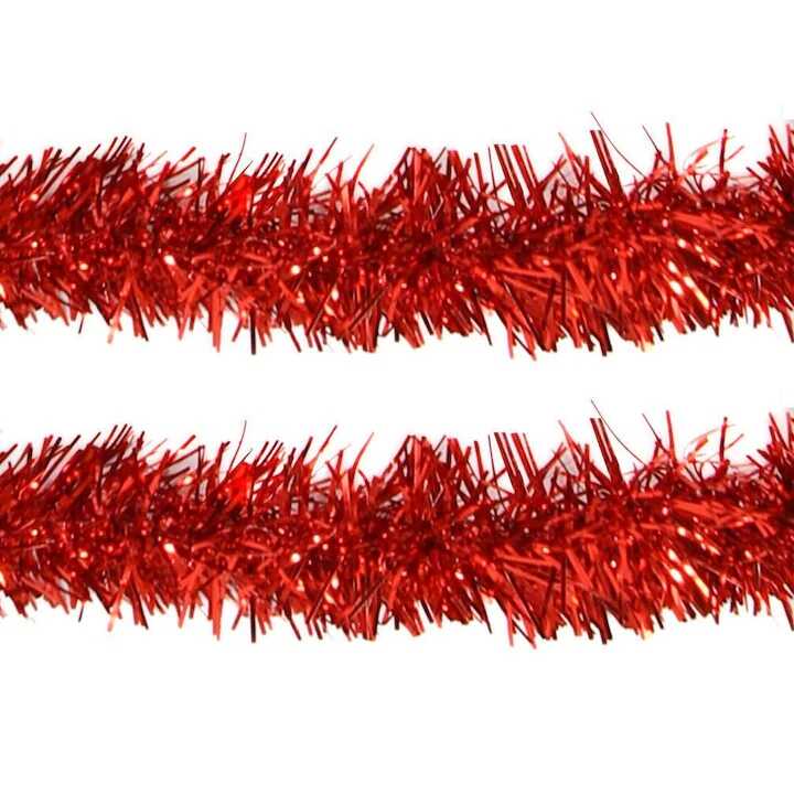 Karácsonyi Tűzvörös Girland boa piros színben 2 méter 10 cm