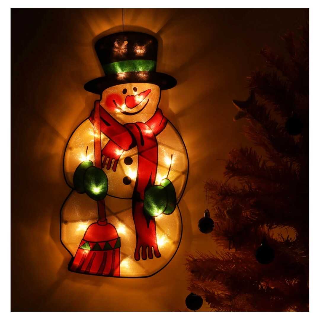 hóember ablakdíszv