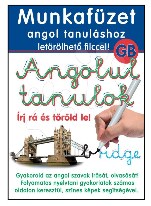 Kézségfejlesztő Angolul tanlok munkafüzet letörölhető filccel
