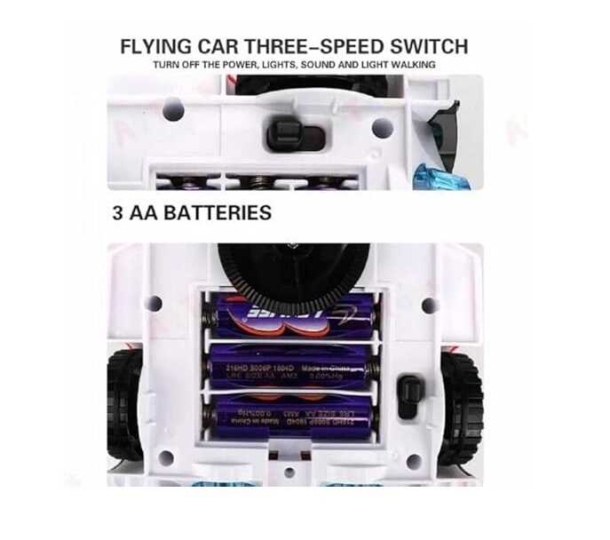 Repülővé alakuló világítós autó