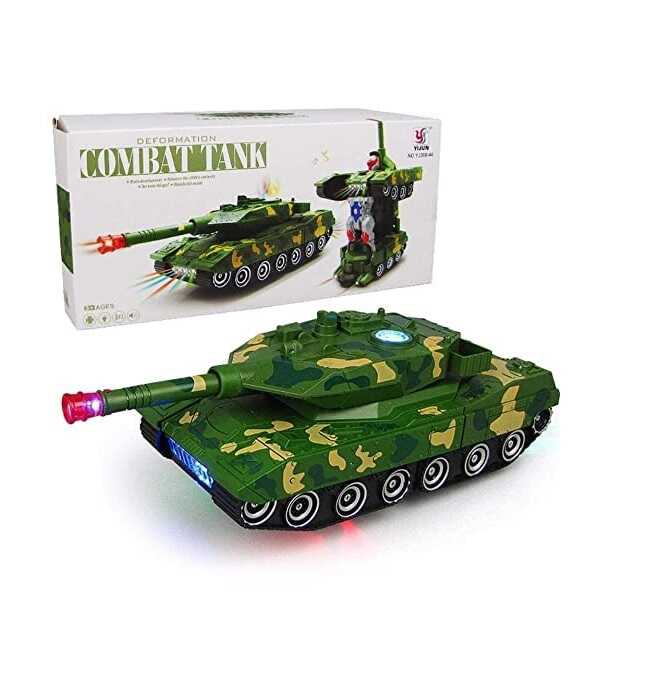 Robottá alakítható játék katonai tank , 28x10x10,5 cm