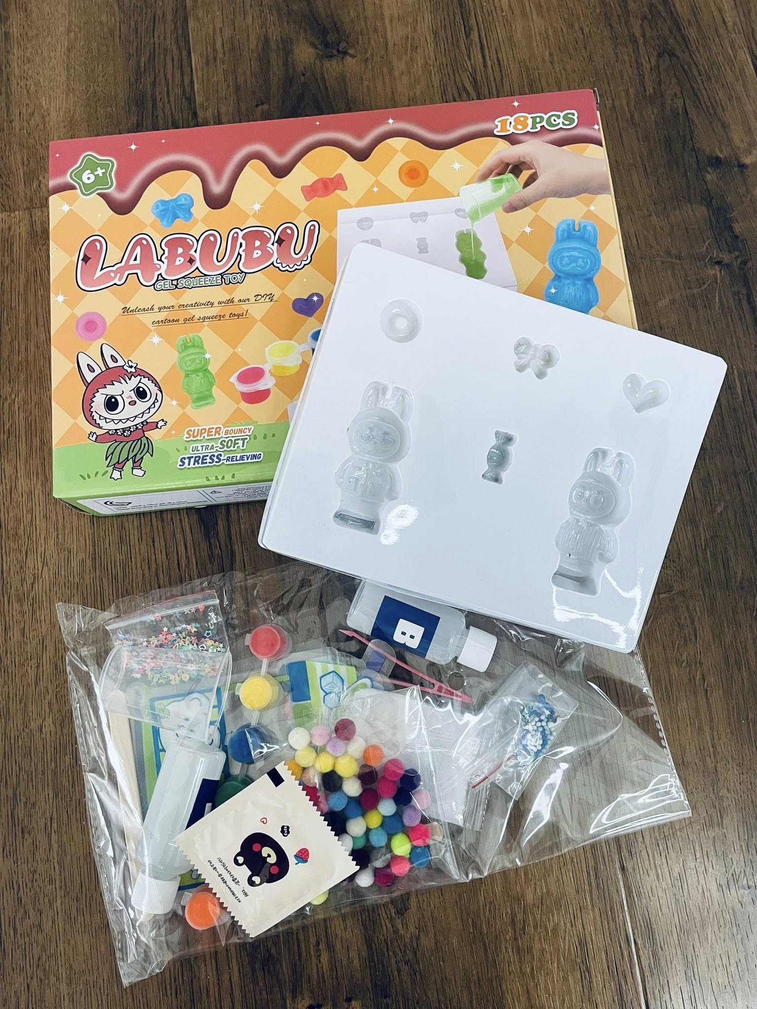 Labubu zselés mestermű forma kreativ készlet