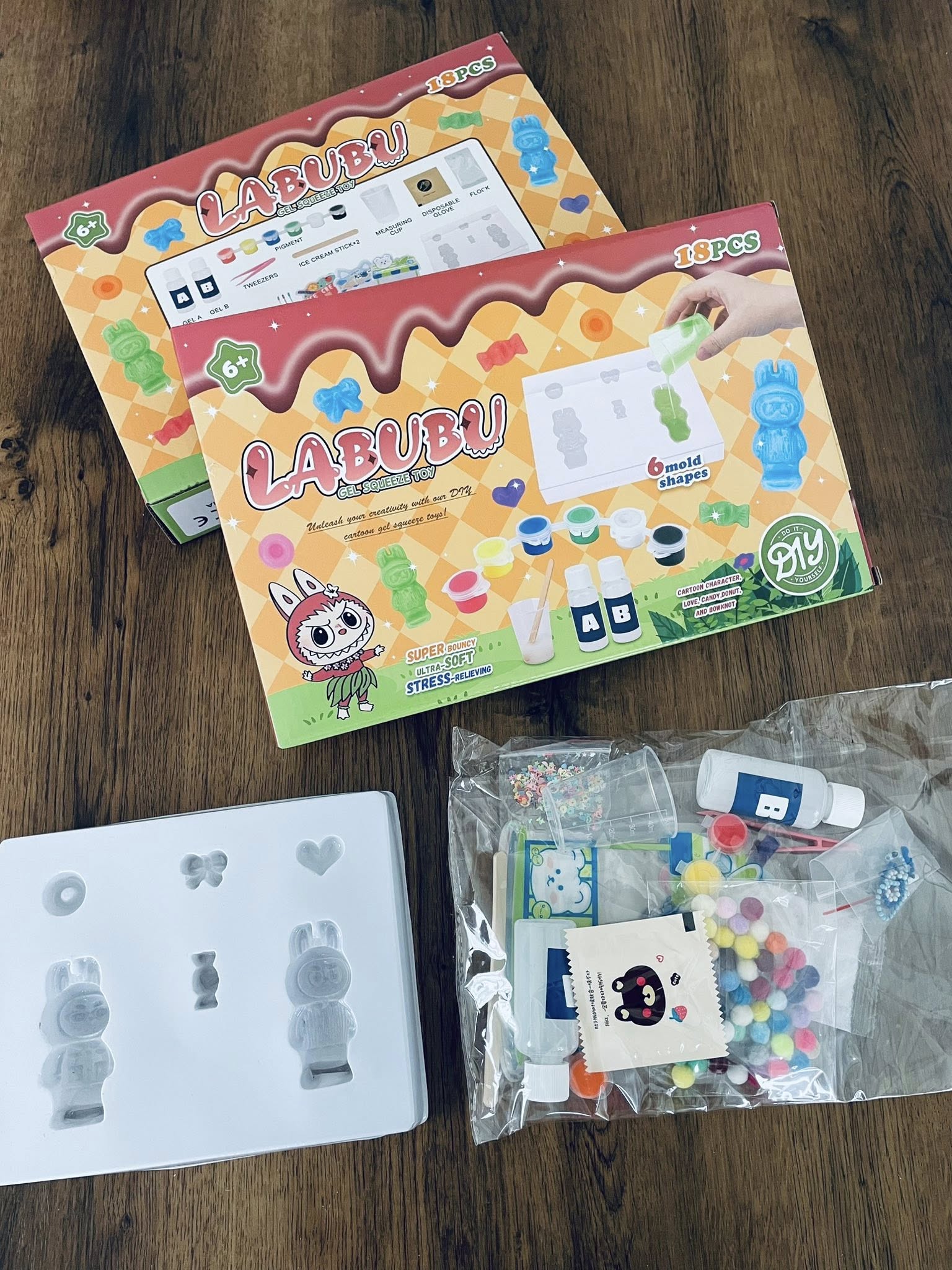 Labubu zselés mestermű forma kreativ készlet