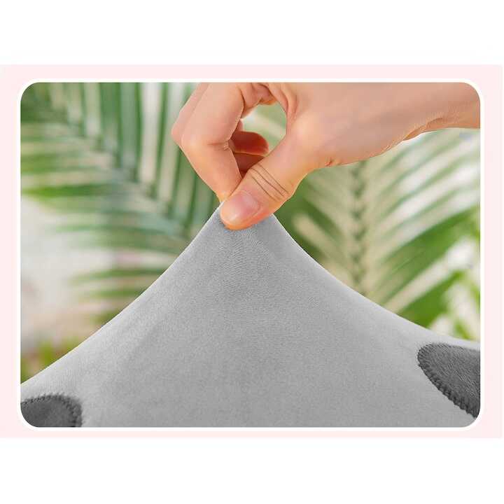 Plüss macska párna / ágyvédő , szürke , 70 cm