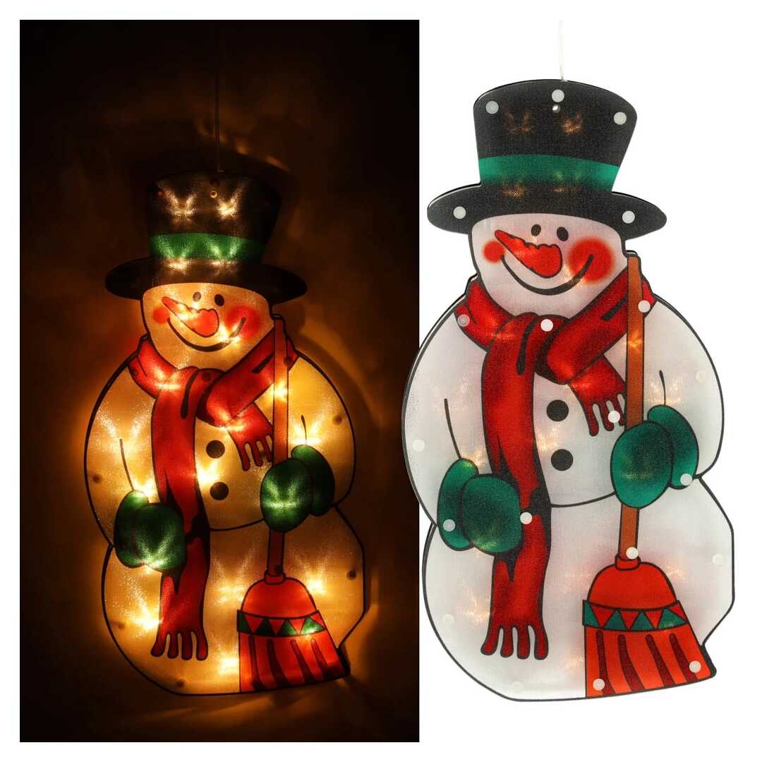 hóember ablakdíszv