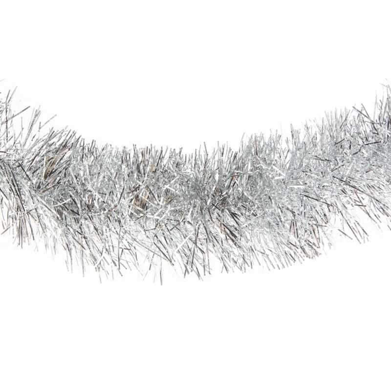 Karácsonyi csillogás Girland boa ezüst színben 2 méter 10 cm