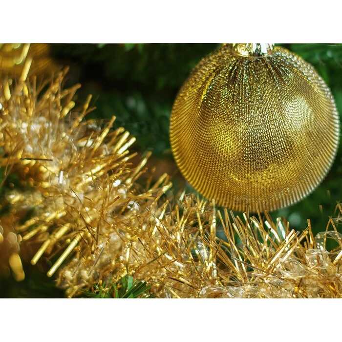 Karácsonyi Királyi Ragyogás Girland Boa Arany Színű 2 méter 10 cm