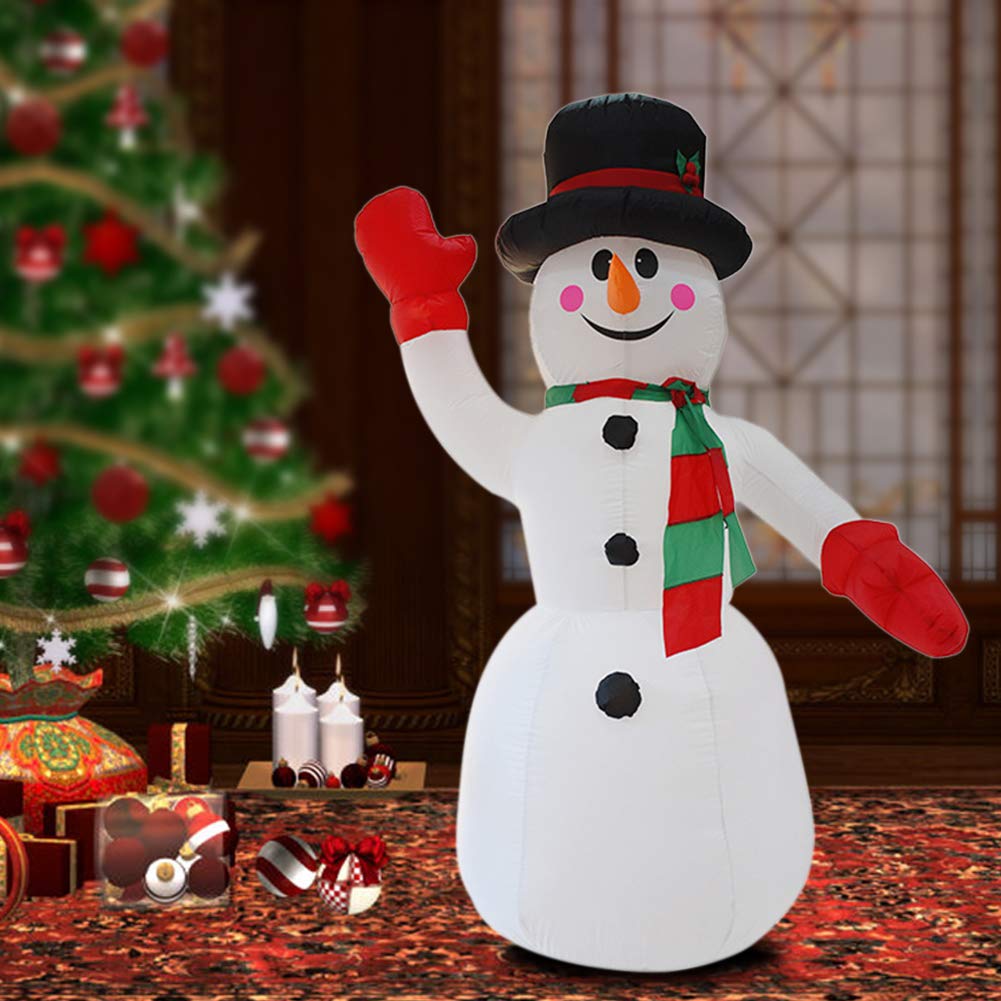 Karácsonyi felfujható óriás hóember 2,4m led világítású dekoráció