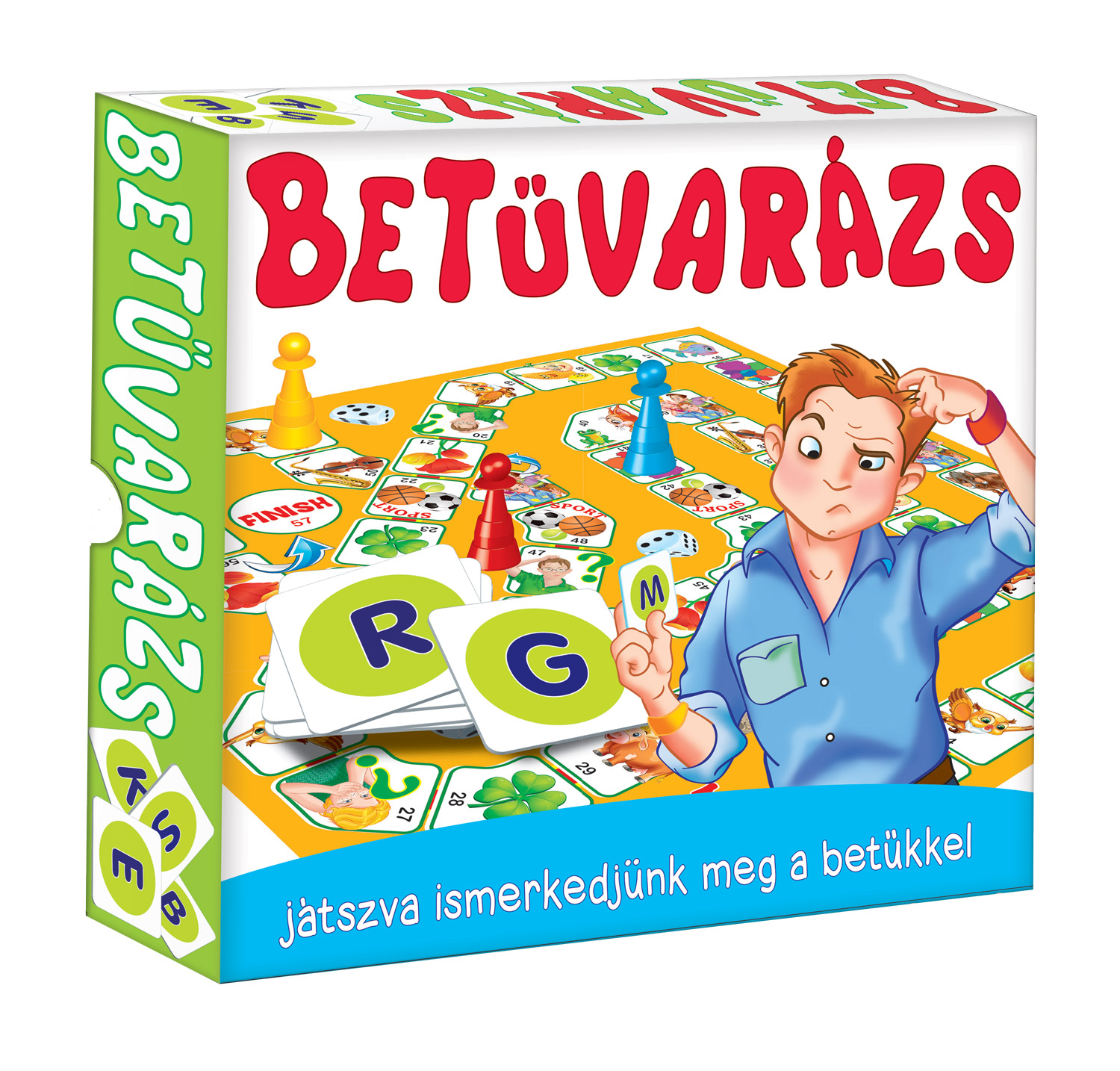Betűvarázs társasjáték játszva ismerjük meg a betüket