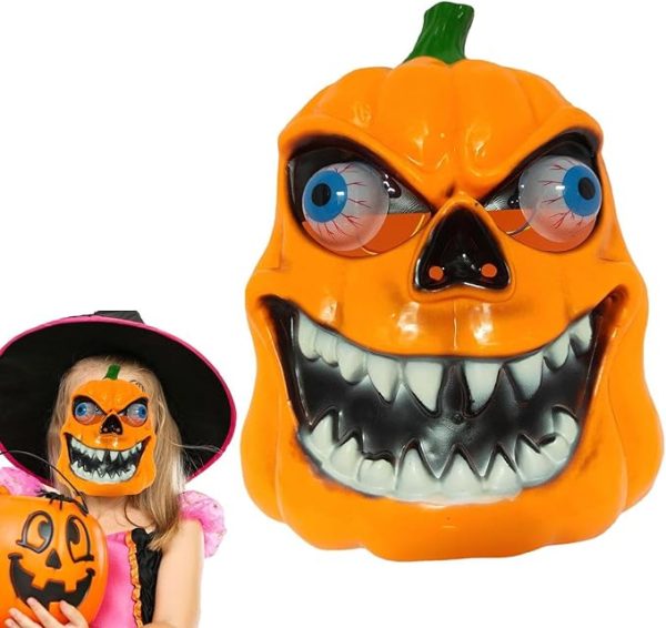 Rémisztő Haloweeni tök, gülü szemű álarc