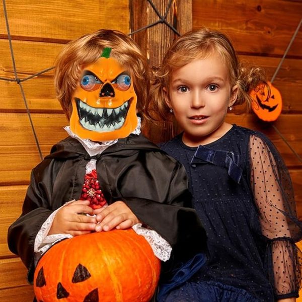 Rémisztő Haloweeni tök, gülü szemű álarc