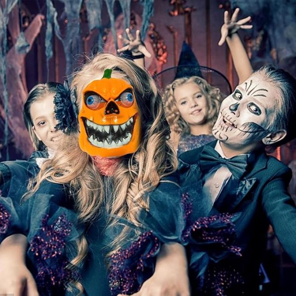Rémisztő Haloweeni tök, gülü szemű álarc
