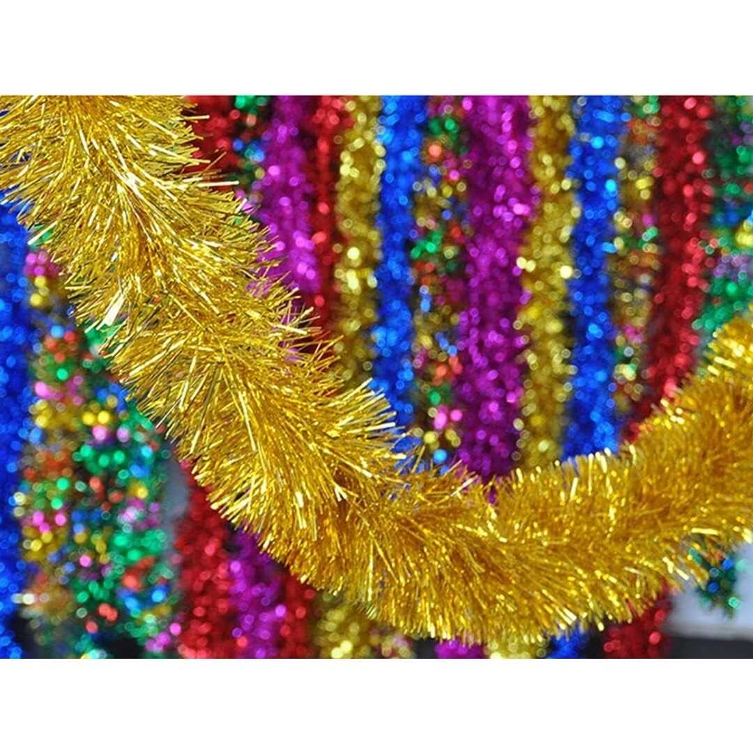 Karácsonyi Királyi Ragyogás Girland Boa Arany Színű 2 méter 10 cm