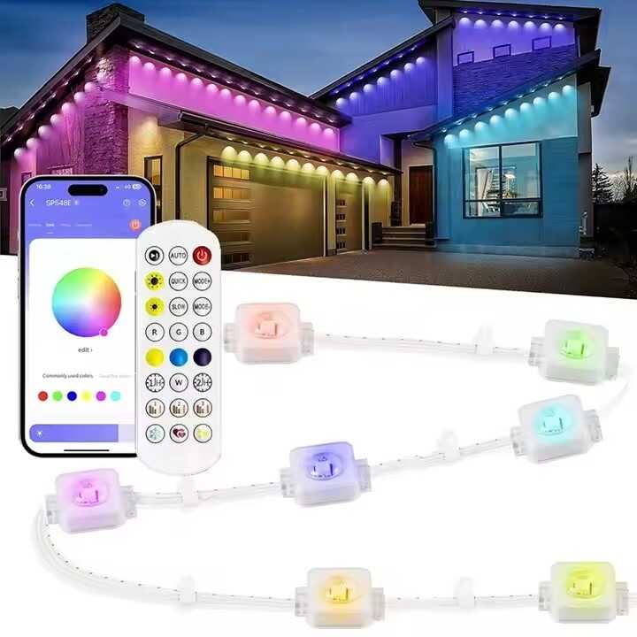 Wifis Okos LED Fényfüzér tappancsos led, 30 méteres, 72 LED, távirányítós, hangvezérelt aplikációval.