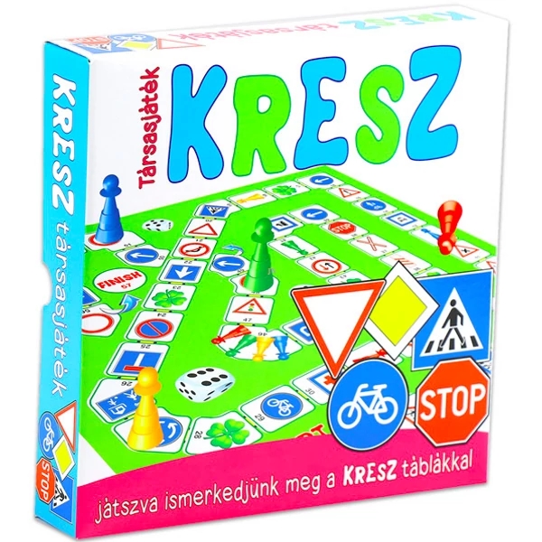 Kresz társas játék játszva ismerkedjünk meg a táblákkal