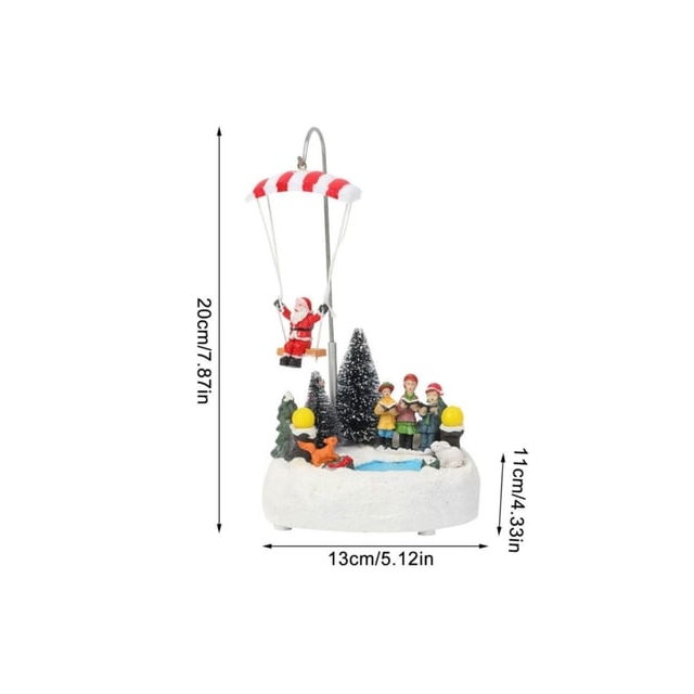 Karácsonyi Jelenet – Ejtőernyős Mikulás ünnepi karácsonyi kidolgozott disz