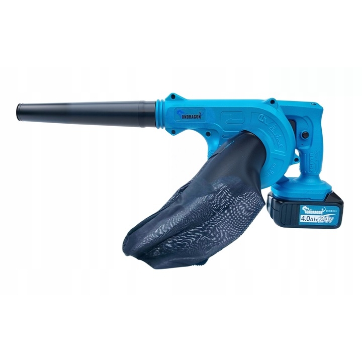 Erős akkumulátoros kézi kerti lombfúvó levél fújó 2 az 1-ben 24v 4Ah