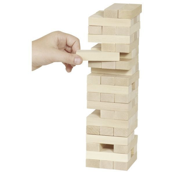 Jenga toronyépítő ügyességi fa társasjáték számos