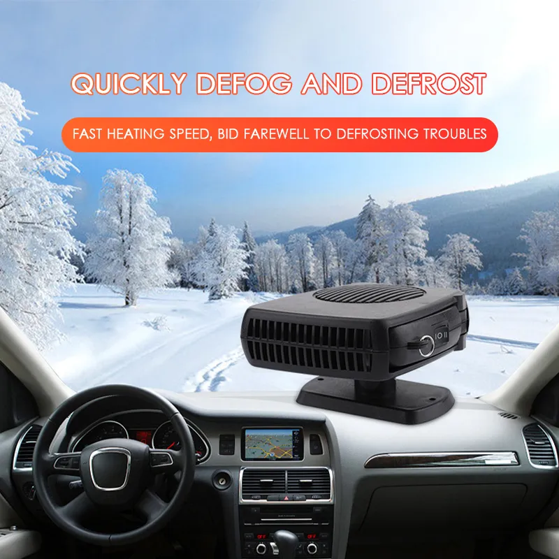 ZH-02 Autó Fűtő- és Ventillátor 12V, 150W, Gyors Leolvasztó, Szivargyújtós