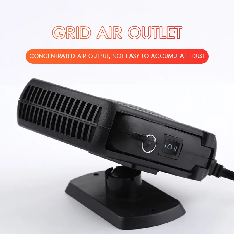 ZH-02 Autó Fűtő- és Ventillátor 12V, 150W, Gyors Leolvasztó, Szivargyújtós