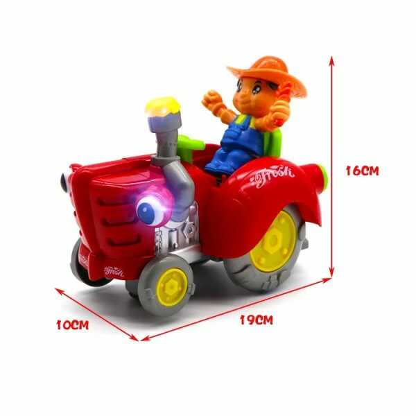 Zenélő és világító traktor kis figurával - Image 7