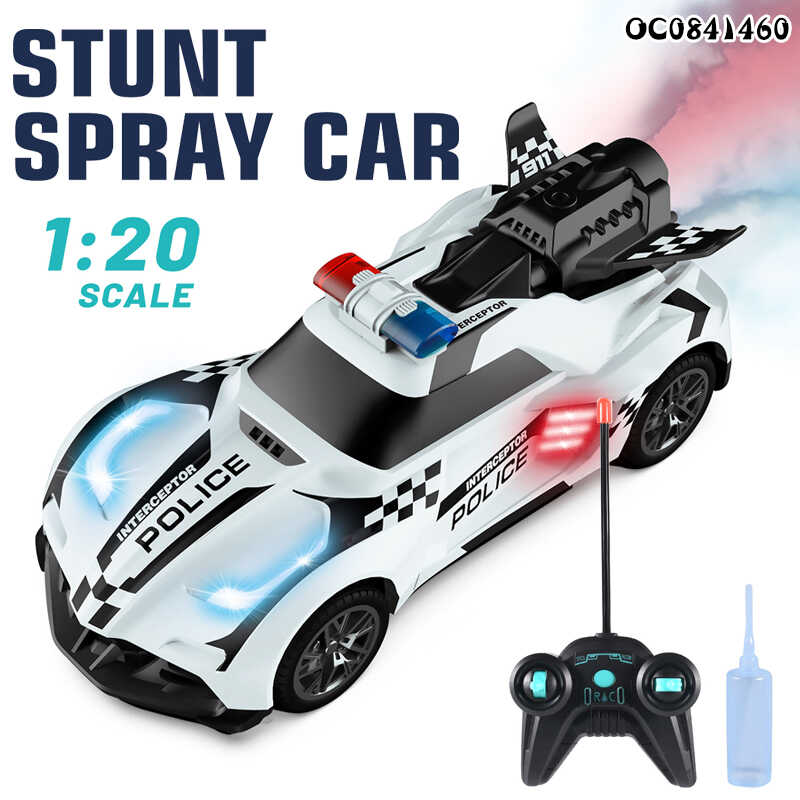 Rendőrségi távirányítós autó , gőzfunkcióval