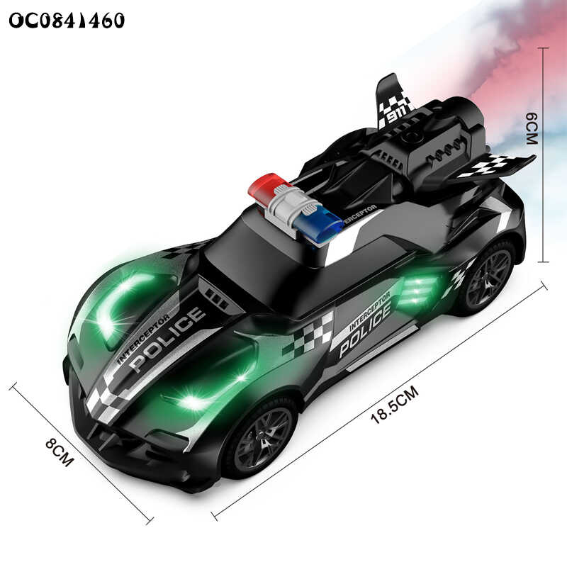 Rendőrségi távirányítós autó , gőzfunkcióval