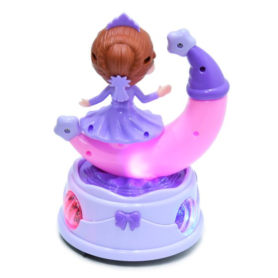 Zenélő , forgó holdon ülő hercegnő