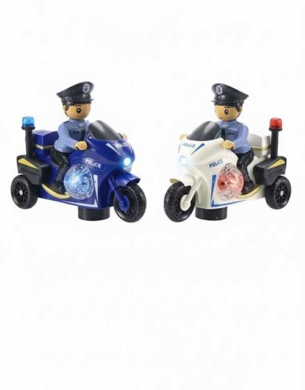 Elemes Rendőr motor figurával , fény és hanghatásokkal