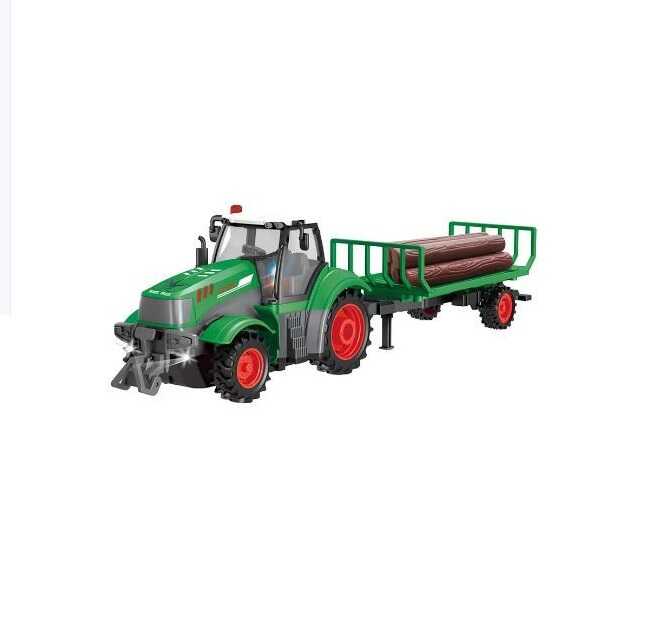 Távirányítós traktor utánfutóval ,41 cm