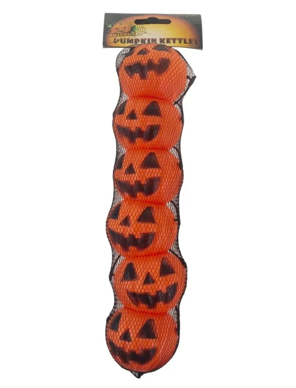 Halloween tök dekoráció műanyag – 6 db/csomag, 7×5 cm