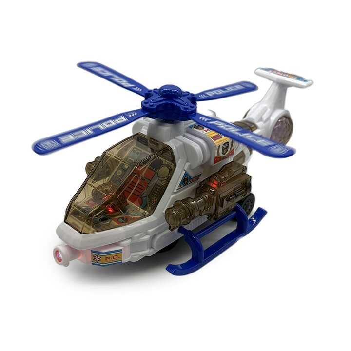 Interaktív Rendőrségi helikopter fényekkel és hangokkal , 26 cm