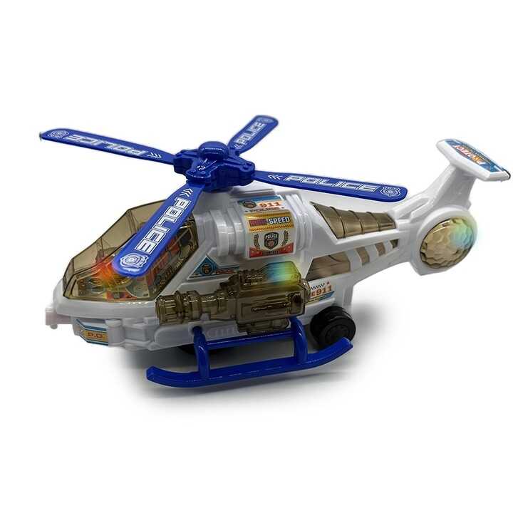 Interaktív Rendőrségi helikopter fényekkel és hangokkal , 26 cm