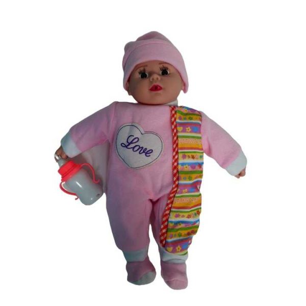 Játék baba cumisüveggel , 40 cm