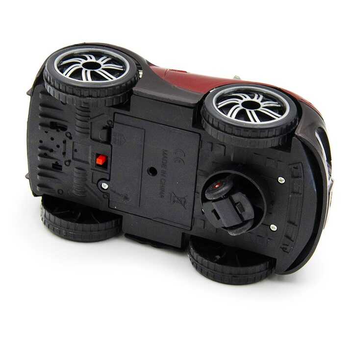 Átlátszó tetejű világító kisautó , elemes