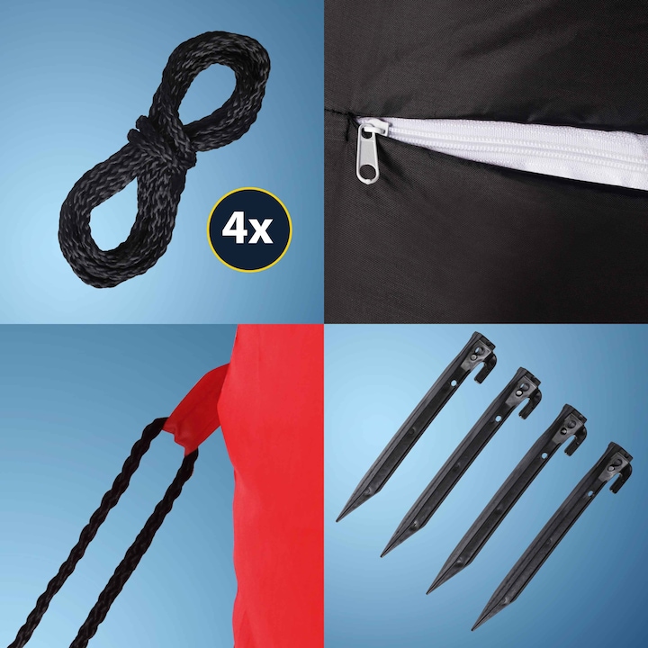 Felfujható óriás mikulás ledes karácsonyi disz 180x120cm