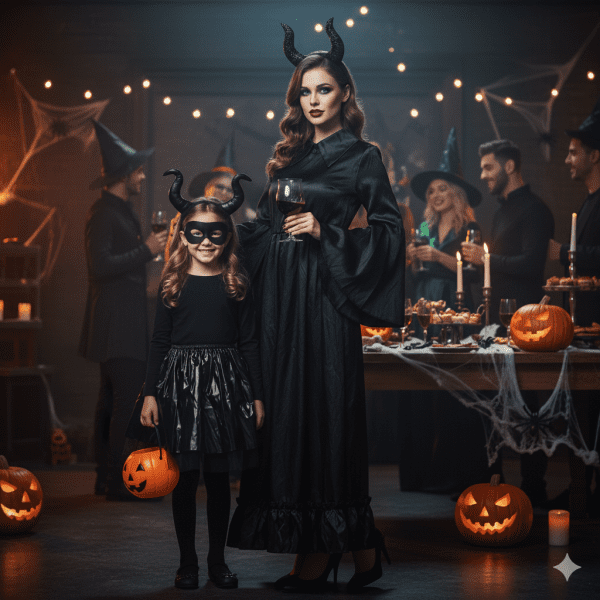 Demóna felnőtt női haloweeni jelmez
