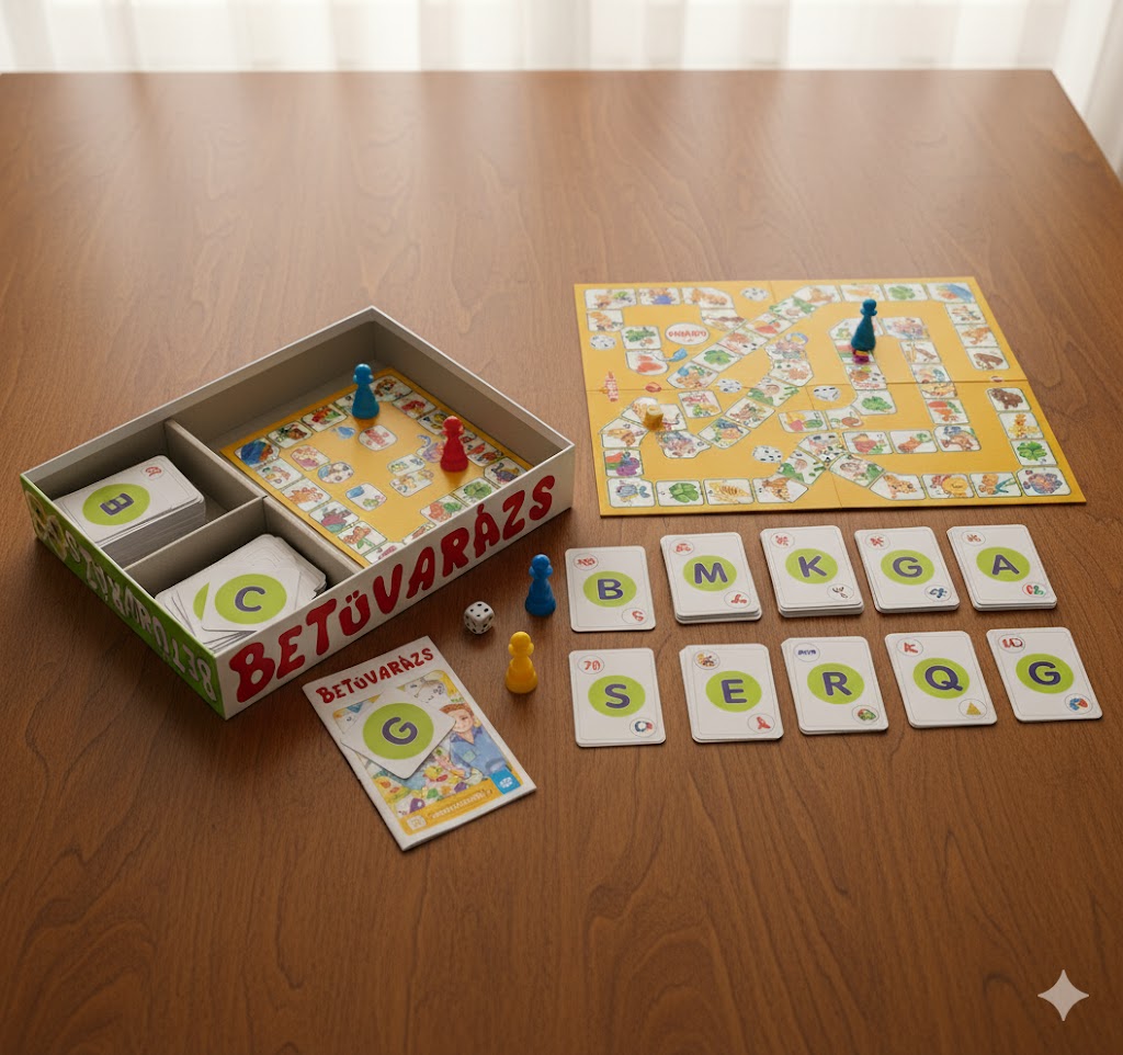 Betűvarázs társasjáték játszva ismerjük meg a betüket