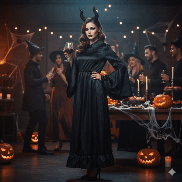 Demóna felnőtt női haloweeni jelmez