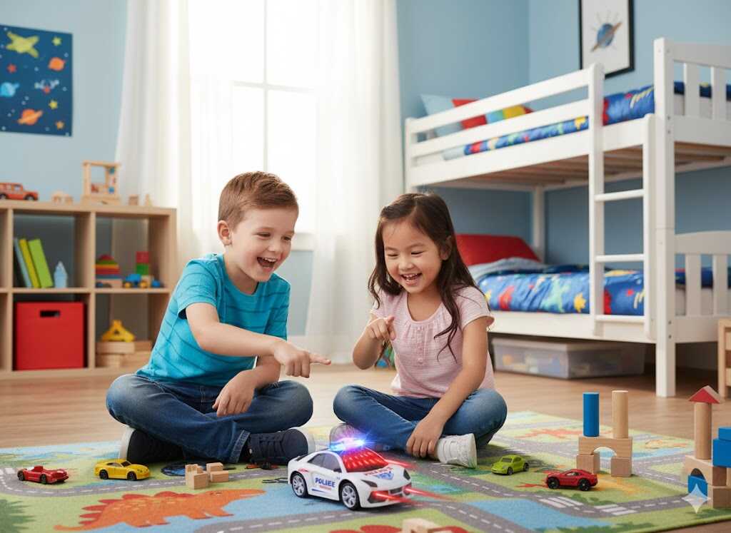 Játék rendőrautó , fényekkel