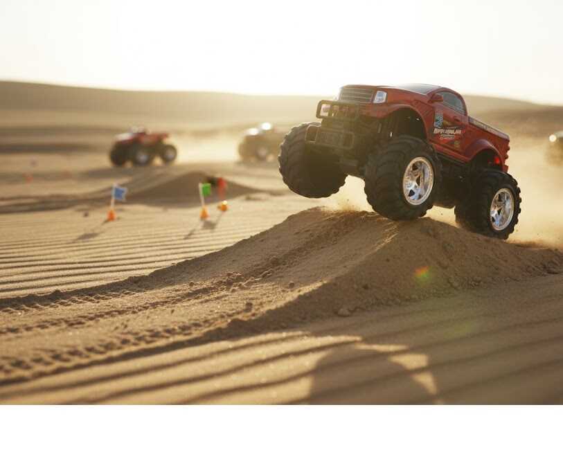 Powerful Monster Truck – Piros