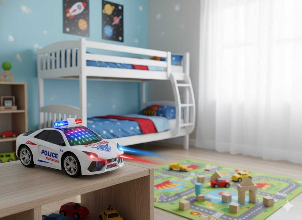Játék rendőrautó , fényekkel