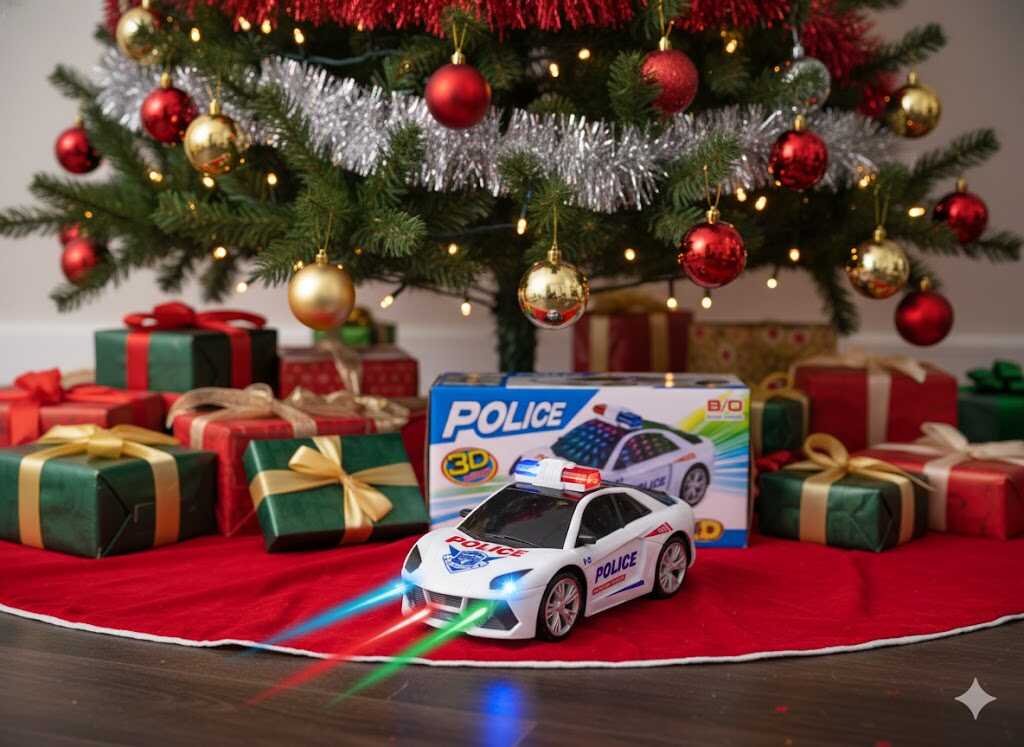 Játék rendőrautó , fényekkel