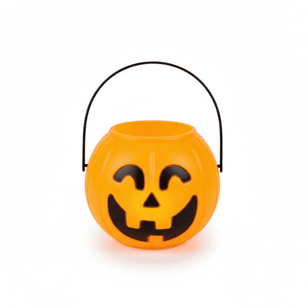 Halloweeni ledes cukorka gyüjtő tök kosár