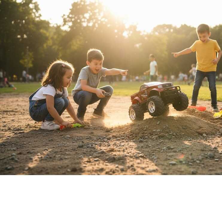 Powerful Monster Truck – Piros