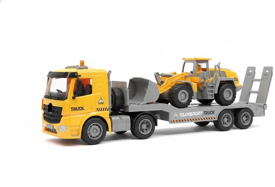 Transport Truck Építőipari Játékszett – Kamion Homlokrakodóval